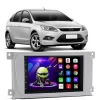 Kit Central Multimídia Android Ford Focus 2009 2010 2011 2012 2013 2 Din 7 Polegadas GPS Tv Online Bluetooth WiFi USB Rádio FM