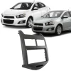 Moldura Painel Chevrolet Sonic 2013 2014 2015 2 Din Preto Multimidia Dvd Padrão Japonês Chinês